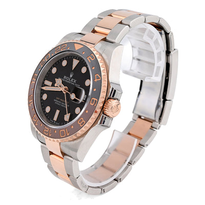 Rolex GMT - Master II Rootbeer 40MM Two - Tone Everose Oyster Band Men Watch 126711CHNR Full Set - Elite Jewelers - Luxury Watch