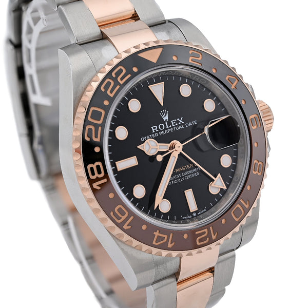 Rolex GMT - Master II Rootbeer 40MM Two - Tone Everose Oyster Band Men Watch 126711CHNR Full Set - Elite Jewelers - Luxury Watch