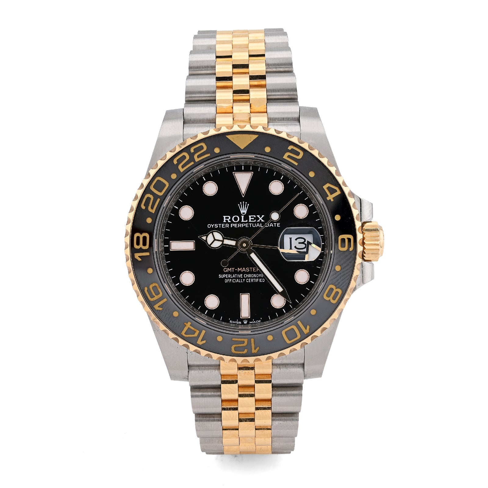 Rolex GMT - Master II Zombie 40MM Two - Tone Yellow Jubilee Band Men Watch 126713GRNR Full Set - Elite Jewelers - Luxury Watch