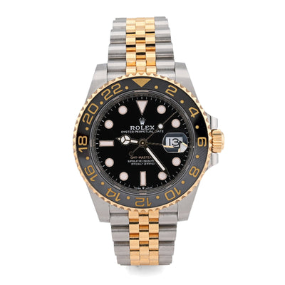 Rolex GMT - Master II Zombie 40MM Two - Tone Yellow Jubilee Band Men Watch 126713GRNR Full Set - Elite Jewelers - Luxury Watch