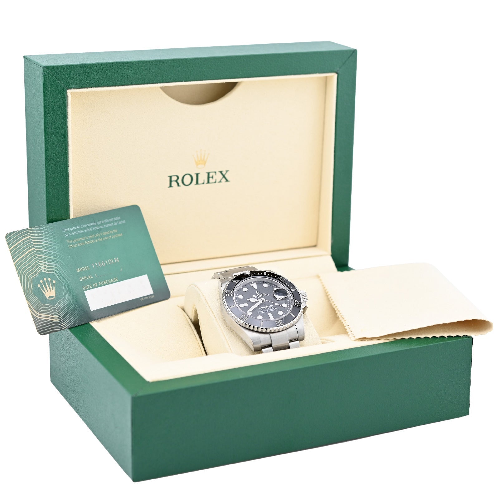 Rolex Submariner 40MM Black Face Ceramic Dial Oyester Band 116610LN 2020 FULL SET - Elite Jewelers - Luxury Watch