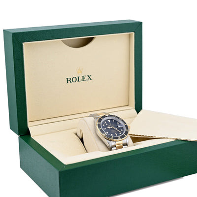 Rolex Submariner 40MM Two Tone 18K Gold & Steel Black Dial & Face 16613 Watch - Elite Jewelers - Luxury Watch