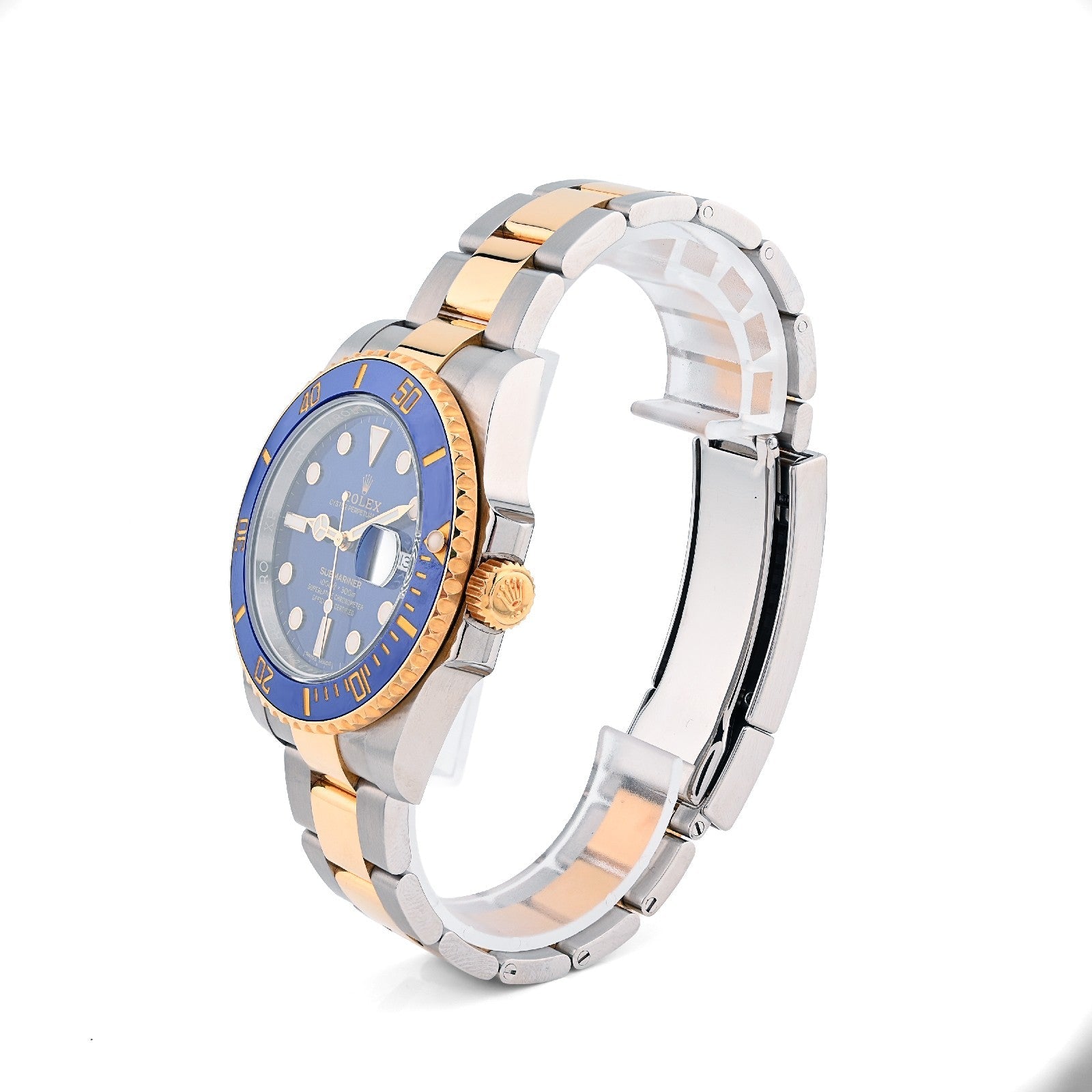Rolex Submariner SS/18k Gold Oyster Bluesy Diver Men Watch 116613LB BOX/PAPER - Elite Jewelers - Luxury Watch