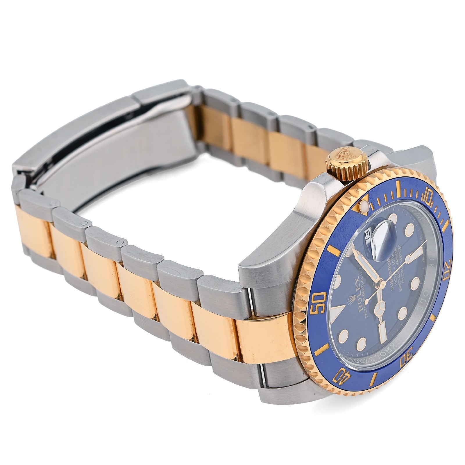 Rolex Submariner SS/18k Gold Oyster Bluesy Diver Men Watch 116613LB BOX/PAPER - Elite Jewelers - Luxury Watch