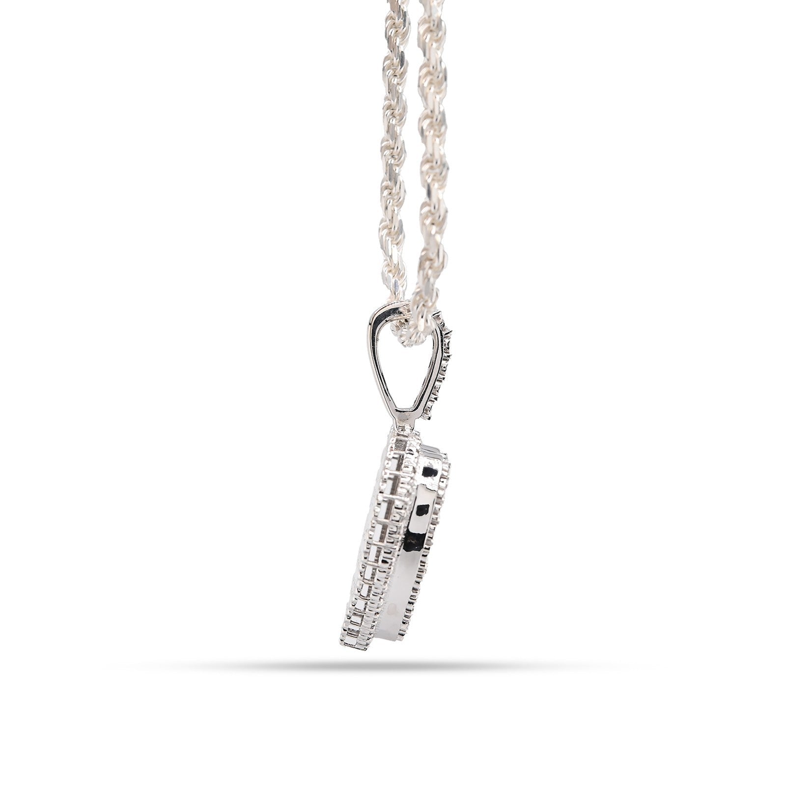 Sterling Silver 0.35 CTW Natural Diamond Heart Shaped Pendant 7.3g Womens Charm - Elite Jewelers - Charms & Pendants