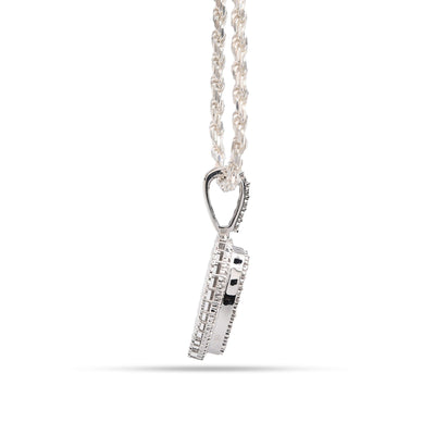 Sterling Silver 0.35 CTW Natural Diamond Heart Shaped Pendant 7.3g Womens Charm - Elite Jewelers - Charms & Pendants