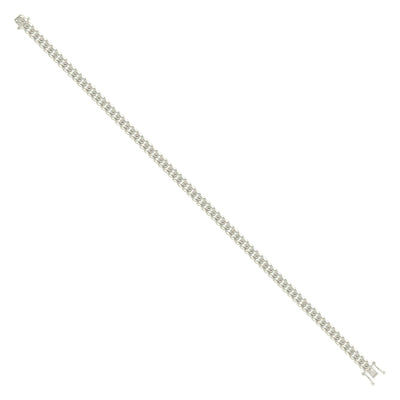Unisex 4MM 925 Sterling Silver Solid Miami Cuban Bracelet 8 Inch 8.9g Armlet - Elite Jewelers - Bracelets