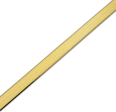 Unisex Adults 3MM Pure 10k Yellow Gold Herringbone Bracelet 7 Inch 1.8gms Armlet - Elite Jewelers - Bracelets
